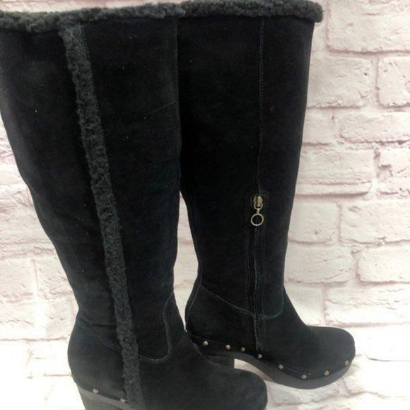 Denim & Supply Sport Suede Boot Size 7 Black Ralph Lauren Close Toe Sheep Skin - Picture 4 of 10